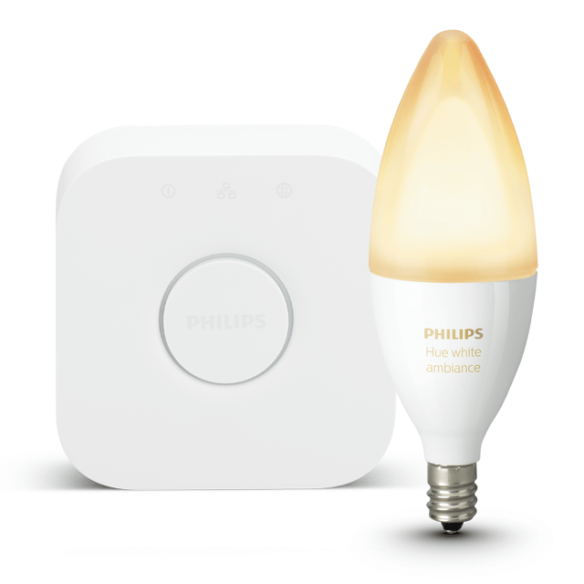 飛利浦 Hue 2.0 橋接器 + Hue 黃白光 E14 燈膽